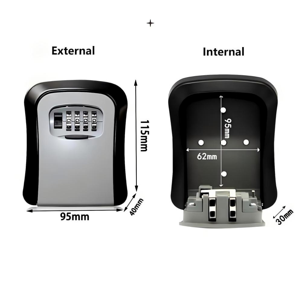 Wandmontierter Schlüsselsafe m – Lockbox Key Secure Bewertung und Preis