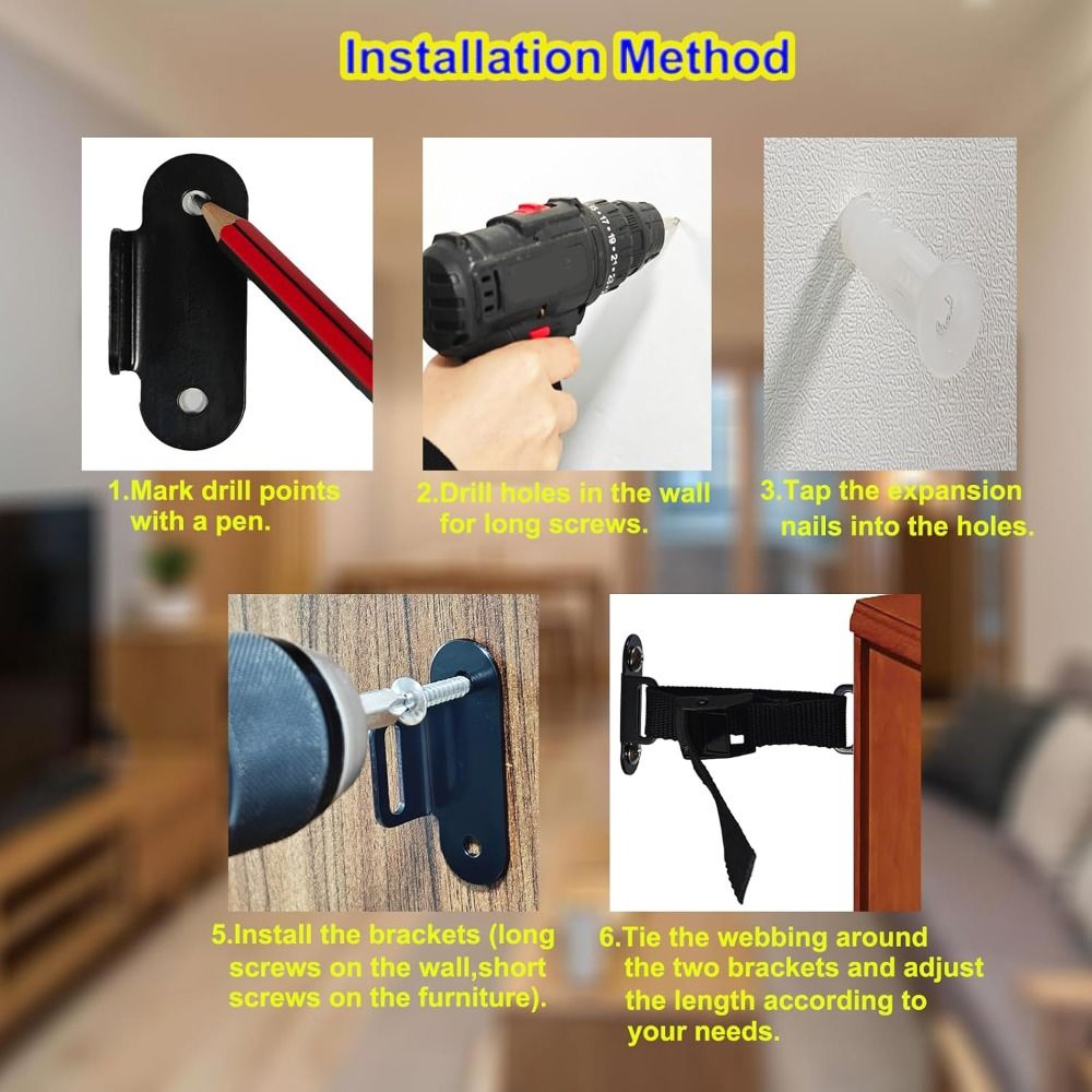 Erdbebensichere Möbelanker Uni – Earthquake Anchor Strap Bewertung und Preis
